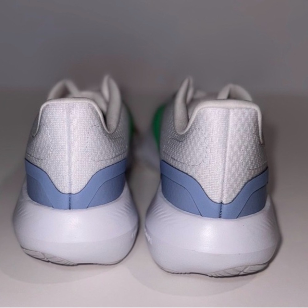 Adidas White Sneakers with Green Accents - Picture 7 of 9
